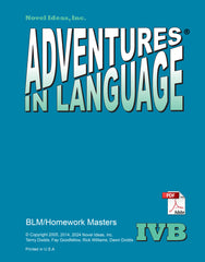 1025.2 Adventures in Language Level IVB (2024 Edition) - Blackline/Homework Masters (Downloadable)