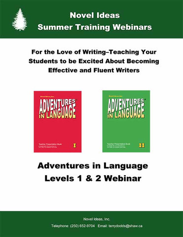 Adventures in Language Levels 1 and 2 Webinar