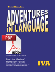 1019.2- Adventures in Language Level IVA (2014 Edition) - Blackline/Homework Masters (Downloadable)