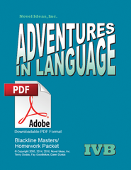 1025.2 Adventures in Language Level IVB (2014 Edition) - Blackline/Homework Masters (Downloadable)