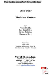 3002.03-BLMLB Little Bear Series: Little Bear (by Else Homelund Minarikl) Blackline Masters* (2015 Edition) (Downloadable Version)