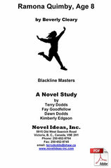2032.03-BLMRQ Ramona Quimby, Age 8 (by Beverly Cleary) Blackline Masters* (2020 Edition) (Downloadable Version)
