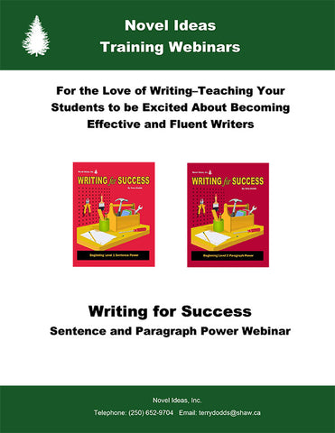 Writing for Success - Sentence and Paragraph Power Webinar