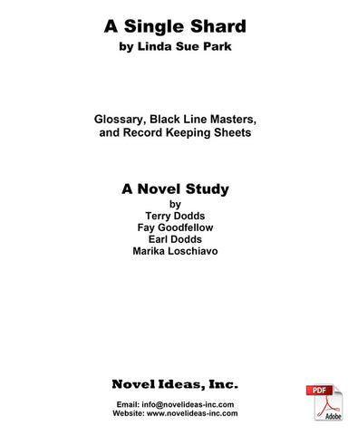 2062.03-BLMSS A Single Shard (by Linda Sue Park) Blackline Masters* (2020 Edition) (Downloadable Version)