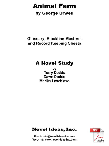 2075.03-BLMAF Animal Farm (by George Orwell) Blackline Masters* (2020 Edition) (Downloadable Version)