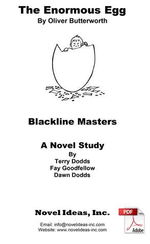 2050.06-BLMEE The Enormous Egg (by Oliver Butterworth) Blackline Masters* (2026 Edition) (Downloadable Version)