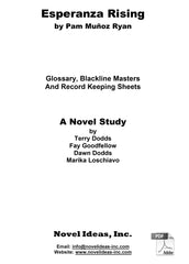 2050.12-BLMER Esperanza Rising (by Pam Munoz Ryan) Blackline Masters* (2020 Edition) (Downloadable Version)