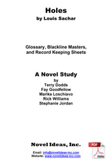 2046.03-BLMHO Holes (by Louis Sachar) Blackline Masters* (2015 Edition) (Downloadable Version)