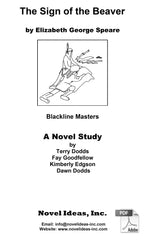2049.06-BLMSB The Sign of the Beaver (by Elizabeth George Speare) Blackline Masters* (Downloadable Version)