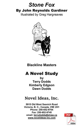 2039.03-BLMSF  Stone Fox (by John Reynolds Gardiner) Blackline Masters (2017 Edition) (Downloadable Version)