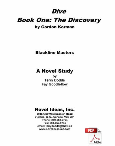 2045.18-BLMD Dive: The Discovery (by Gordon Korman) Blackline Masters* (2016 Edition) (Downloadable Version)