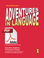 1001.2 Adventures in Language Level I (2014 Edition) - Blackline/Homework Masters (Downloadable)