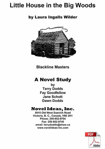 2053.03-BLMLH Little House in the Big Woods (by Laura Ingalls Wilder) Blackline Masters* (2020 Version) (Downloadable Version)