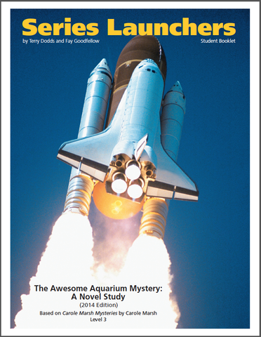 3024.02-WBAAM [Carole Marsh Mysteries] The Awesome Aquarium Mystery (by Carole Marsh) Student Workbook (10) (2014 Edition)