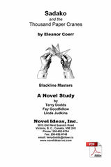 2041.03-BLMSA Sadako and the Thousand Paper Cranes (by Eleanor Coerr) Blackline Masters* (Downloadable Version)
